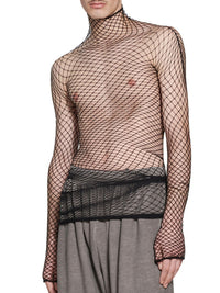 Net Maxi black Dress - Black