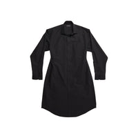 Hourglass Shirt Dress - Black