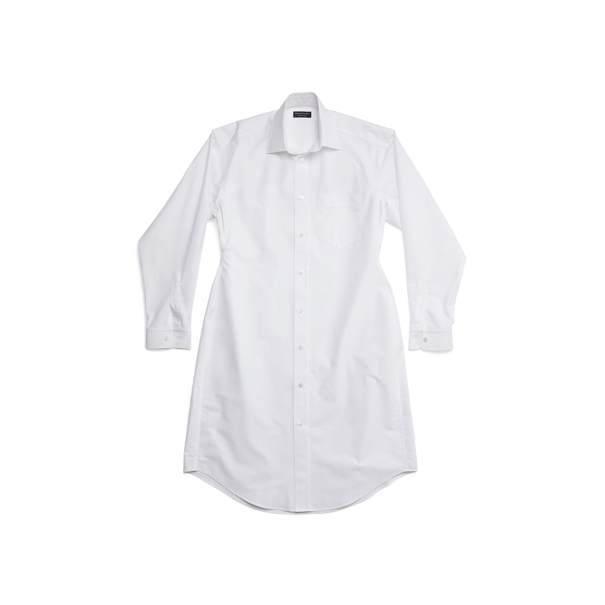 Hourglass Shirt Dress - White