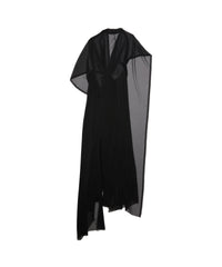 Fabric Cut Dress - Black