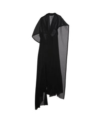Fabric Cut Dress - Black