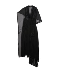 Fabric Cut Dress - Black