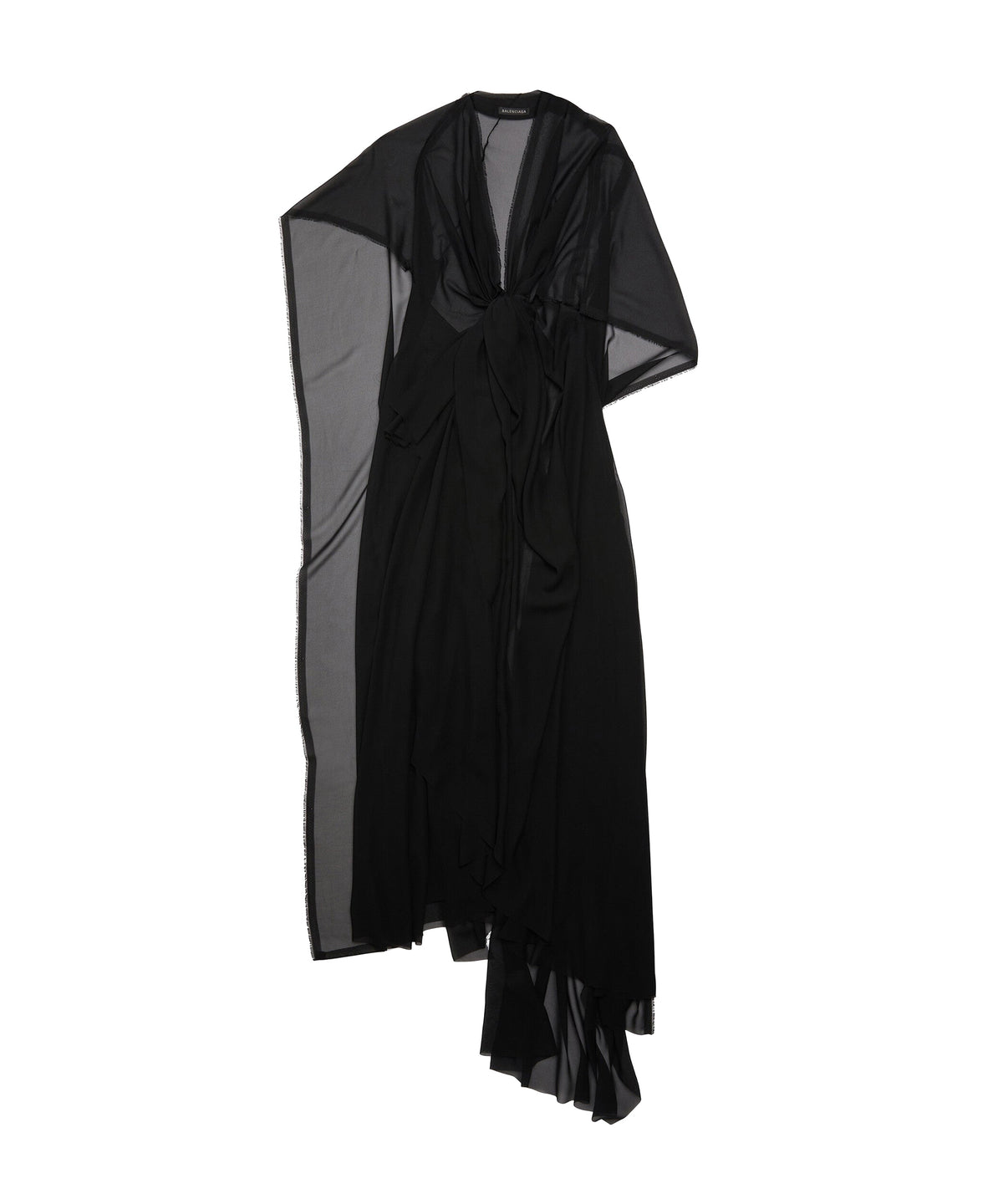 Fabric Cut Dress - Black