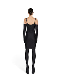 Allover Logo Lingerie black Dress - Black