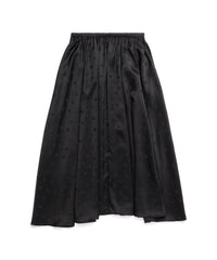 Logo Letters All Over Elastic Skirt - Black