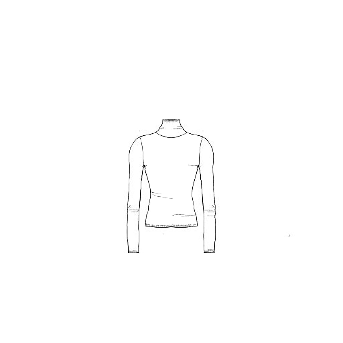 Tight Turtleneck Sweater - Light Beige