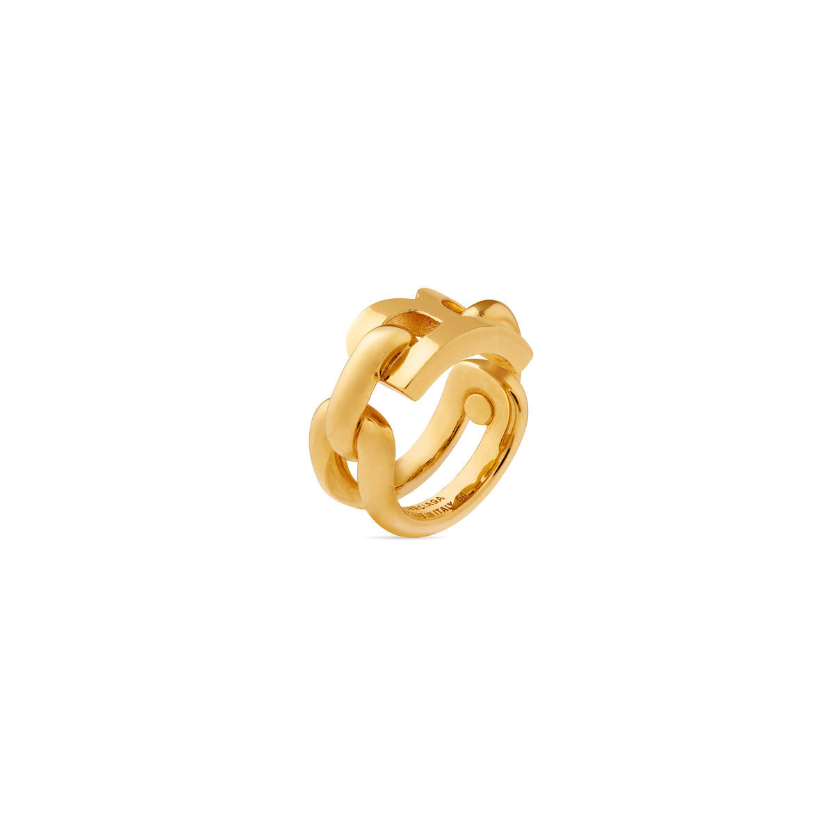B Chain 2.0 Ring - Shiny Gold