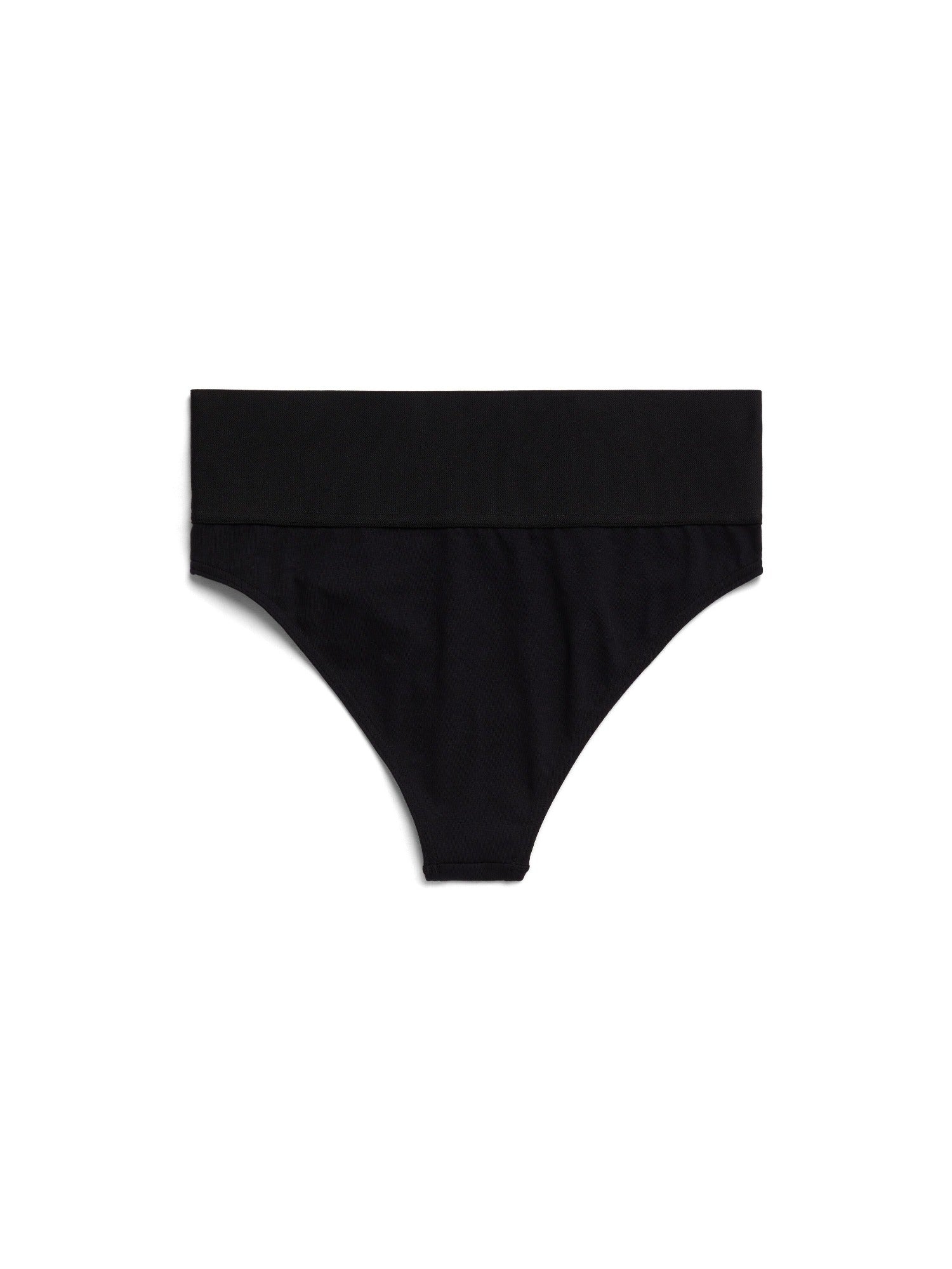 Wide black Elastic Briefs - Black