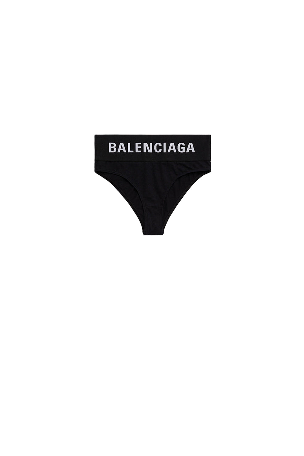 Wide black Elastic Briefs - Black