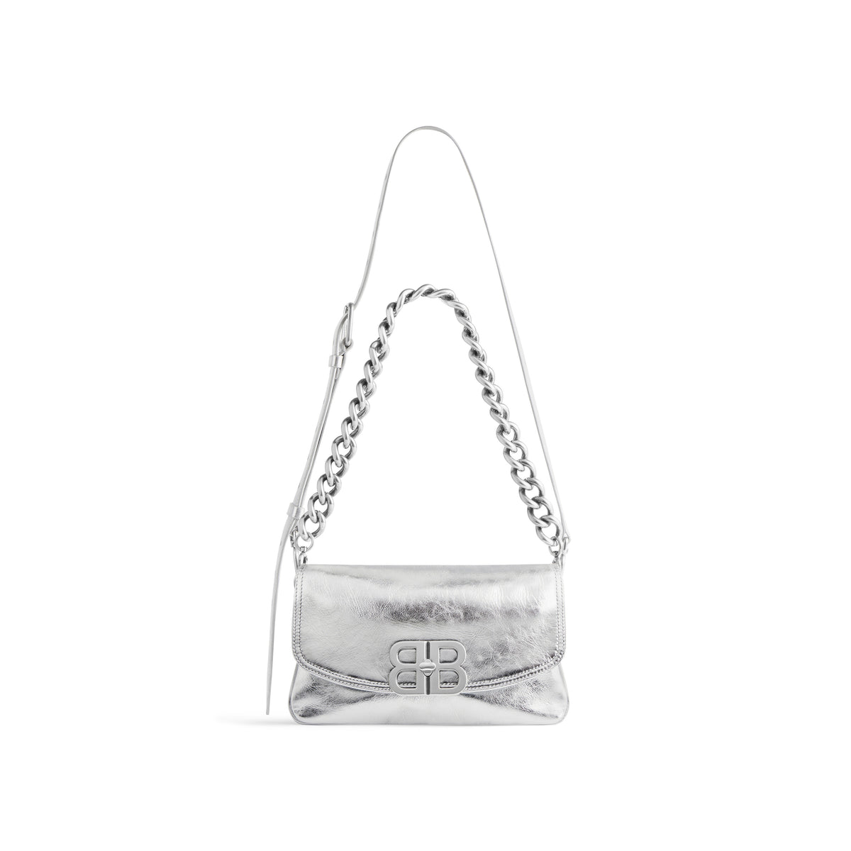 BB Soft Small Flap Bag Metallized - Silver