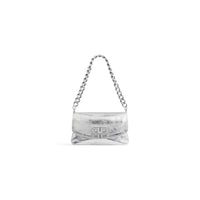 BB Soft Small Flap Bag Metallized - Silver
