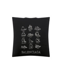 Jersey Pillow - Vermillon & Black