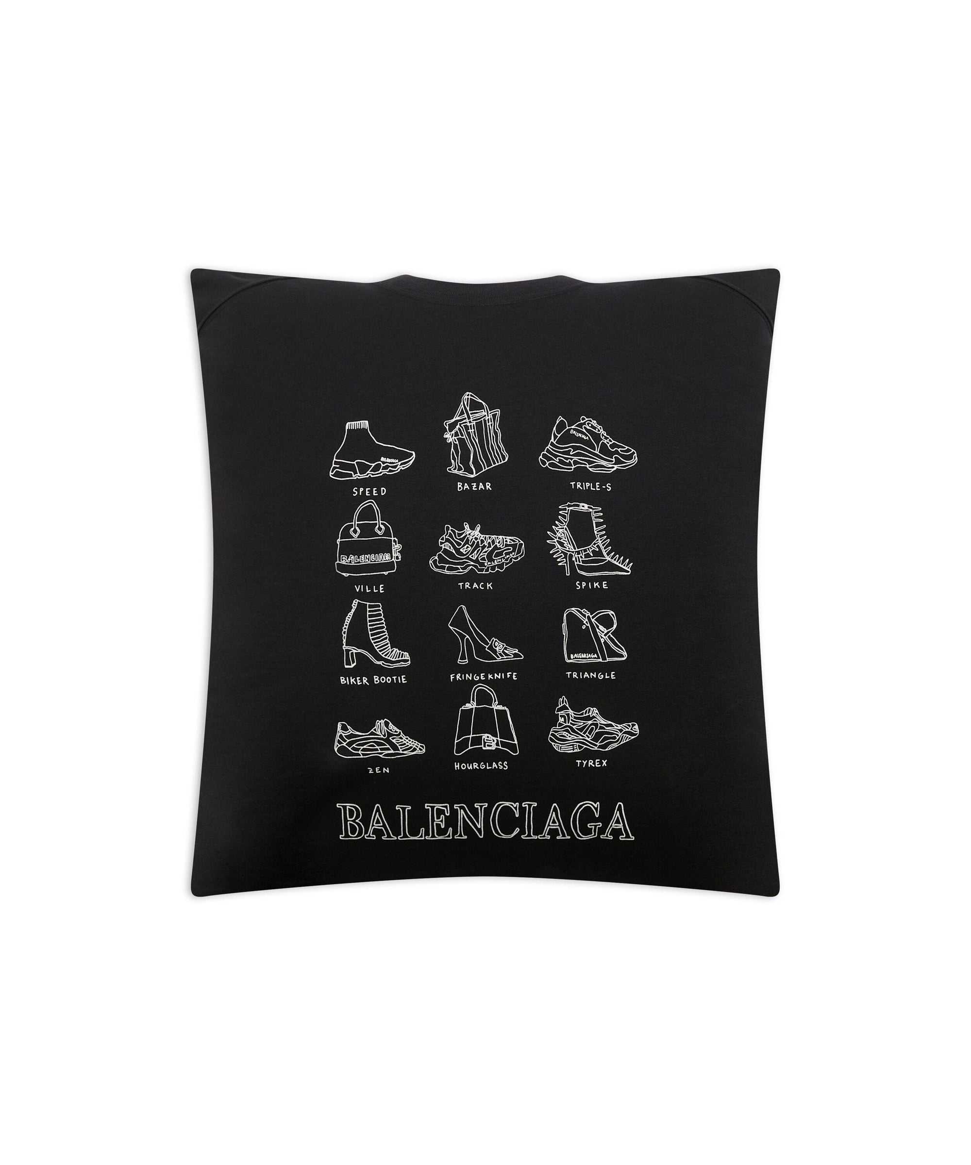 Jersey Pillow - Vermillon & Black