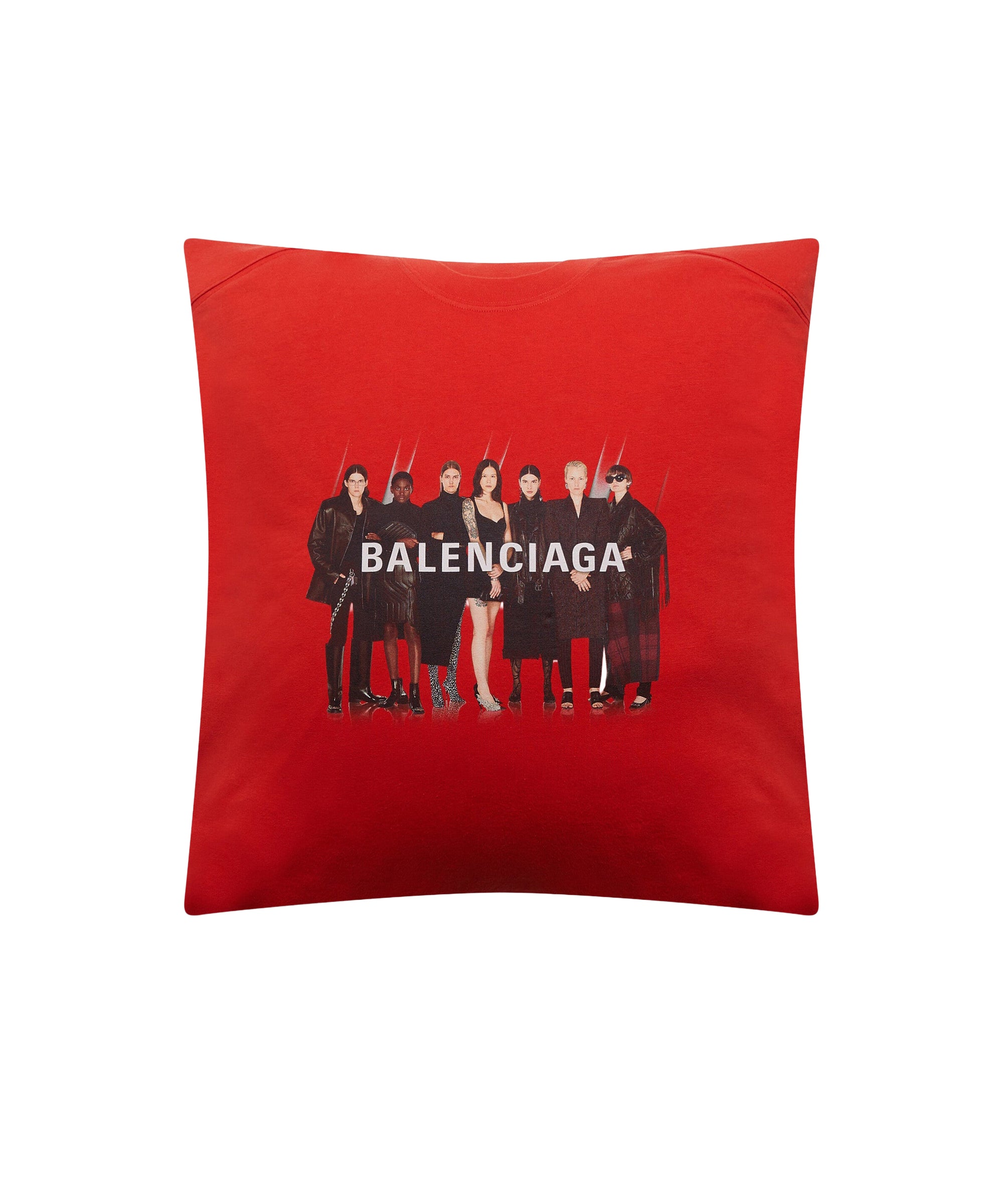Jersey Pillow - Vermillon & Black