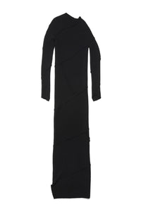 Spiral Maxi black Dress - Black