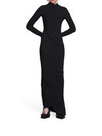 Spiral Maxi black Dress - Black