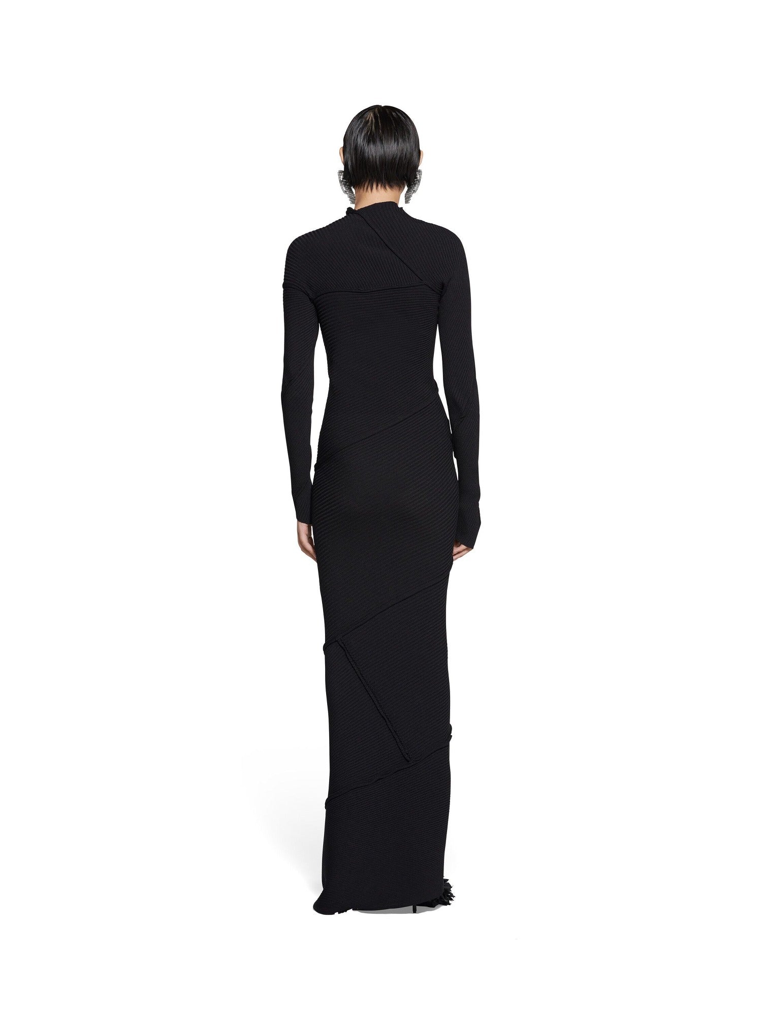Spiral Maxi black Dress - Black
