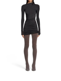 Twisted Mini black Dress - Black