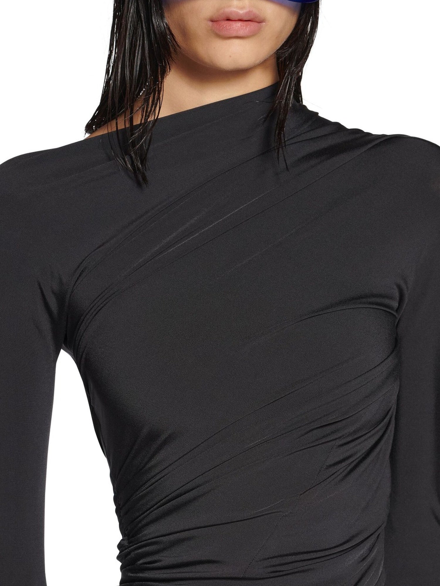Twisted Mini black Dress - Black