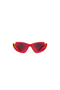 Side Xpander Cat red & mirror red Sunglasses - Red & Mirror Red
