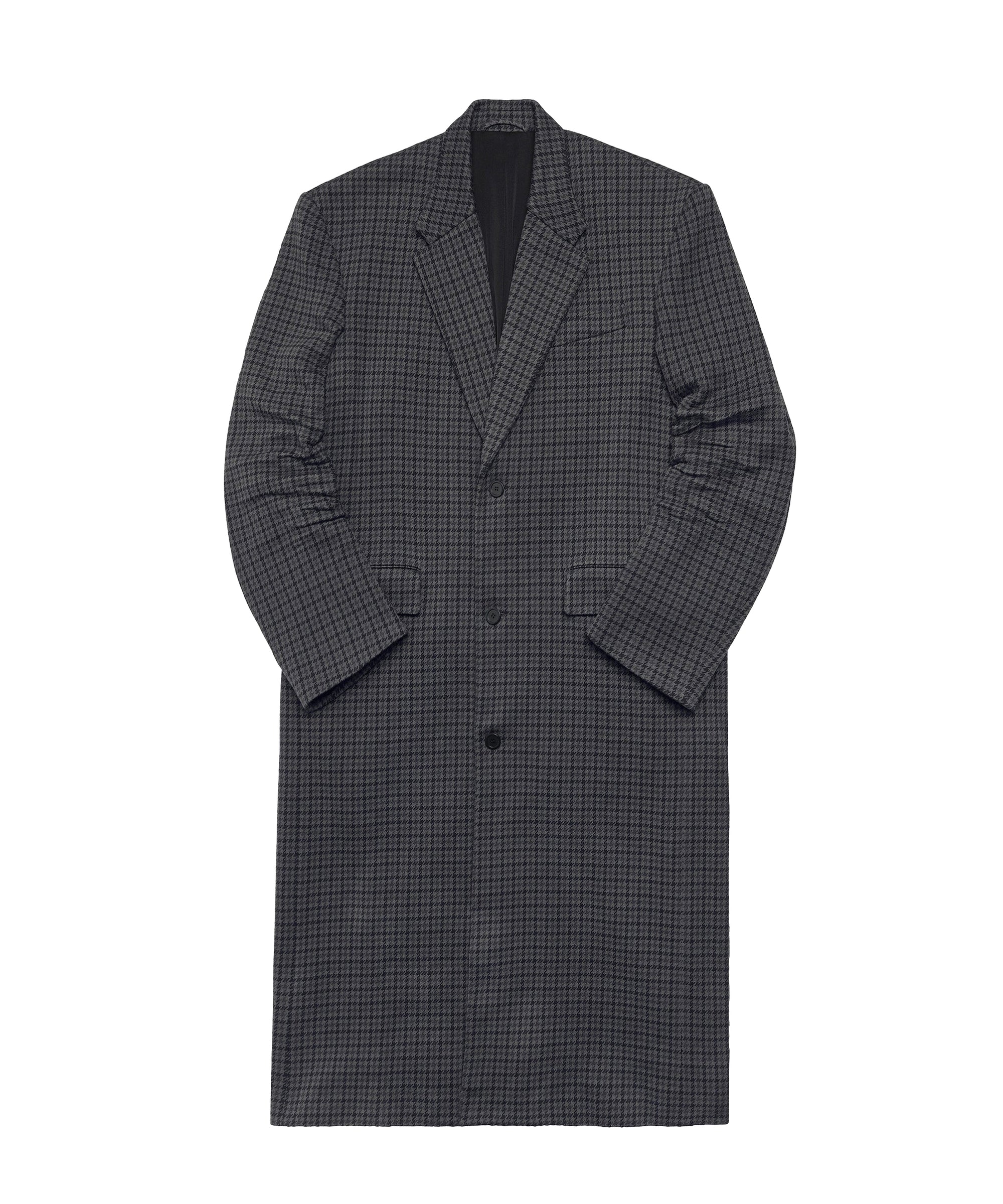 Tailored Knitted Coat - Grey