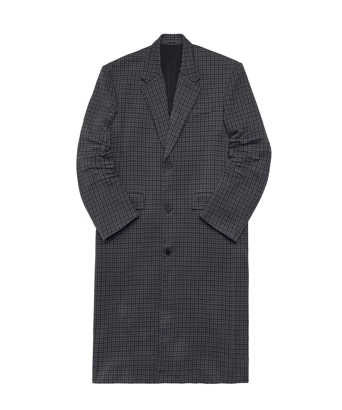 Tailored Knitted Coat - Grey