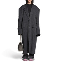 Tailored Knitted Coat - Grey