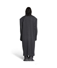 Tailored Knitted Coat - Grey