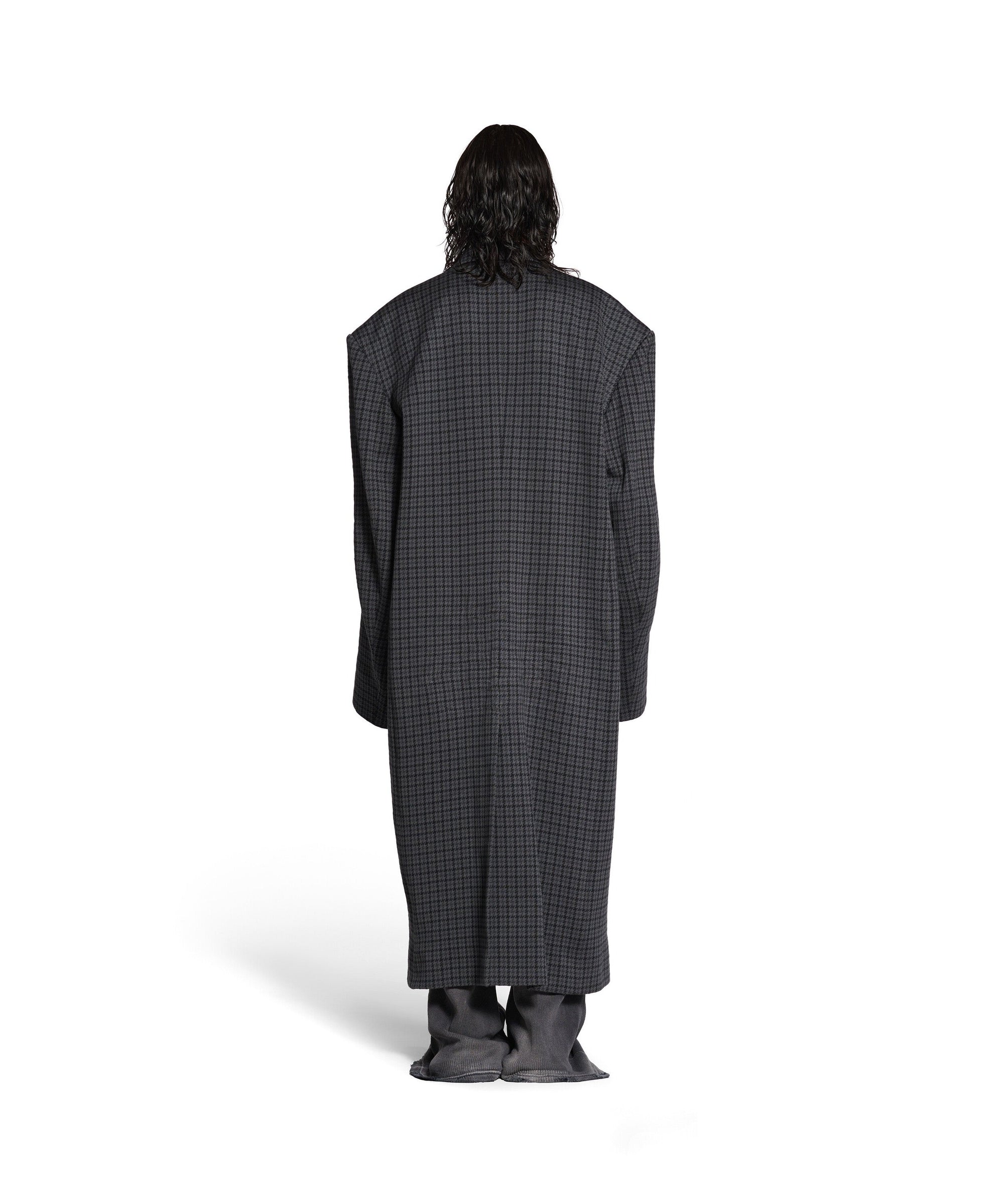 Tailored Knitted Coat - Grey