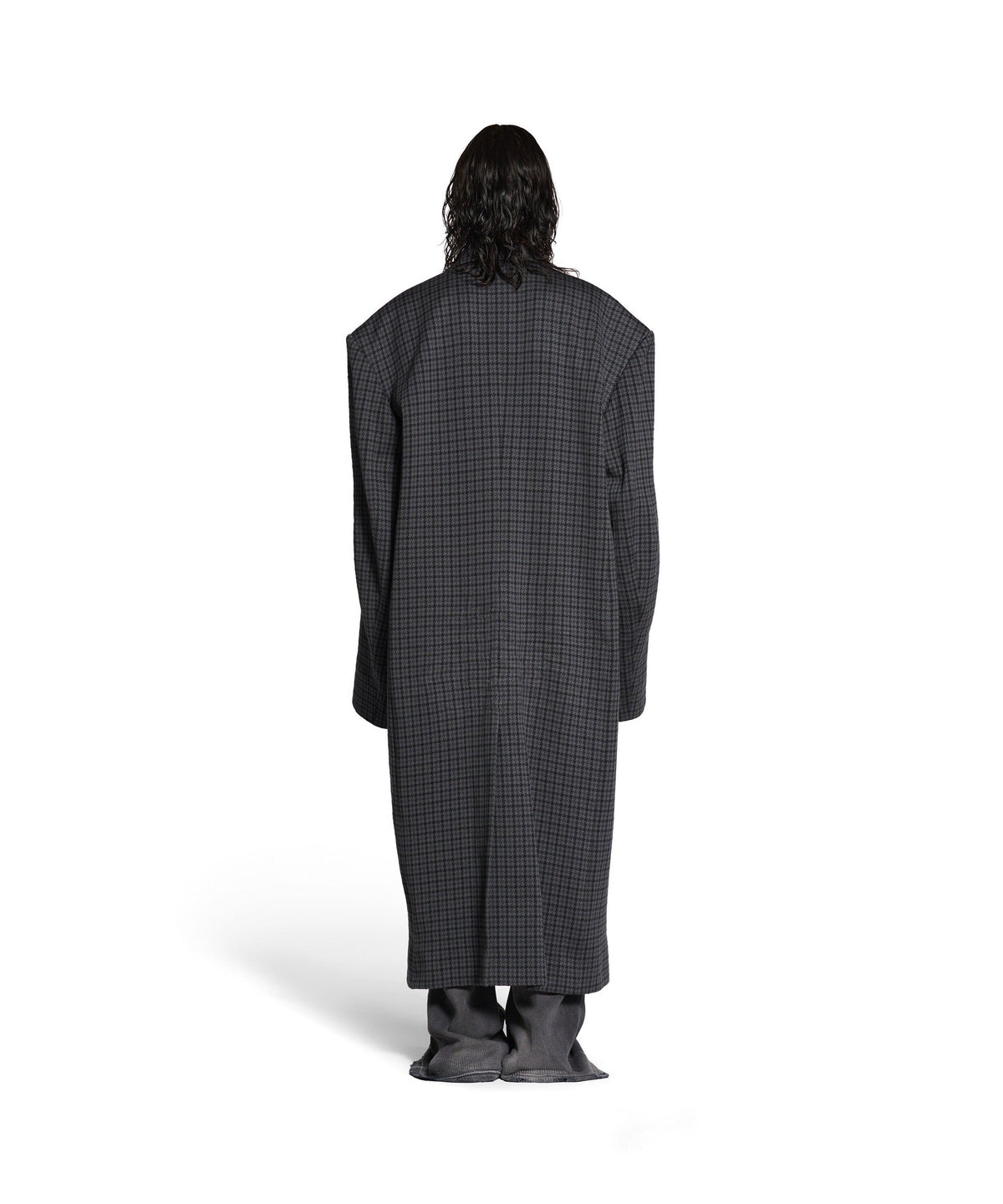 Tailored Knitted Coat - Grey