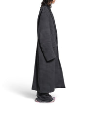 Tailored Knitted Coat - Grey
