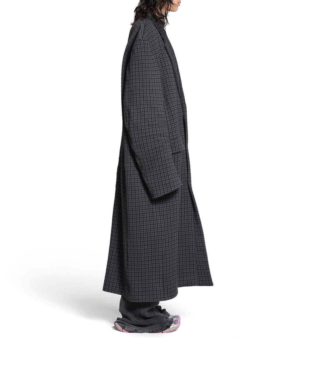 Tailored Knitted Coat - Grey