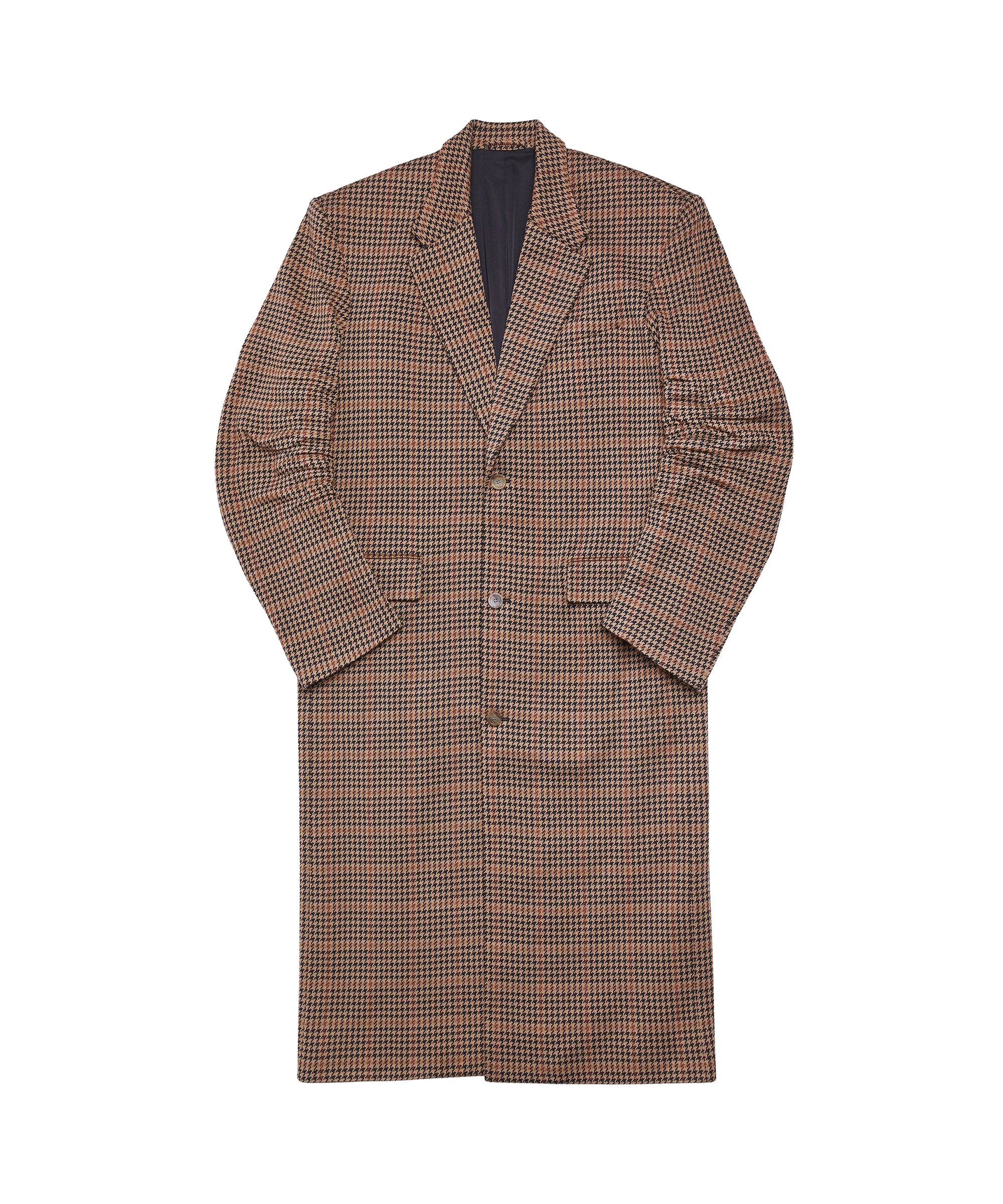 Tailored Knitted Coat - Beige