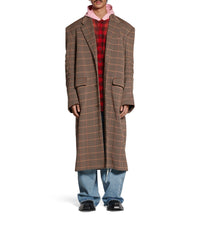 Tailored Knitted Coat - Beige
