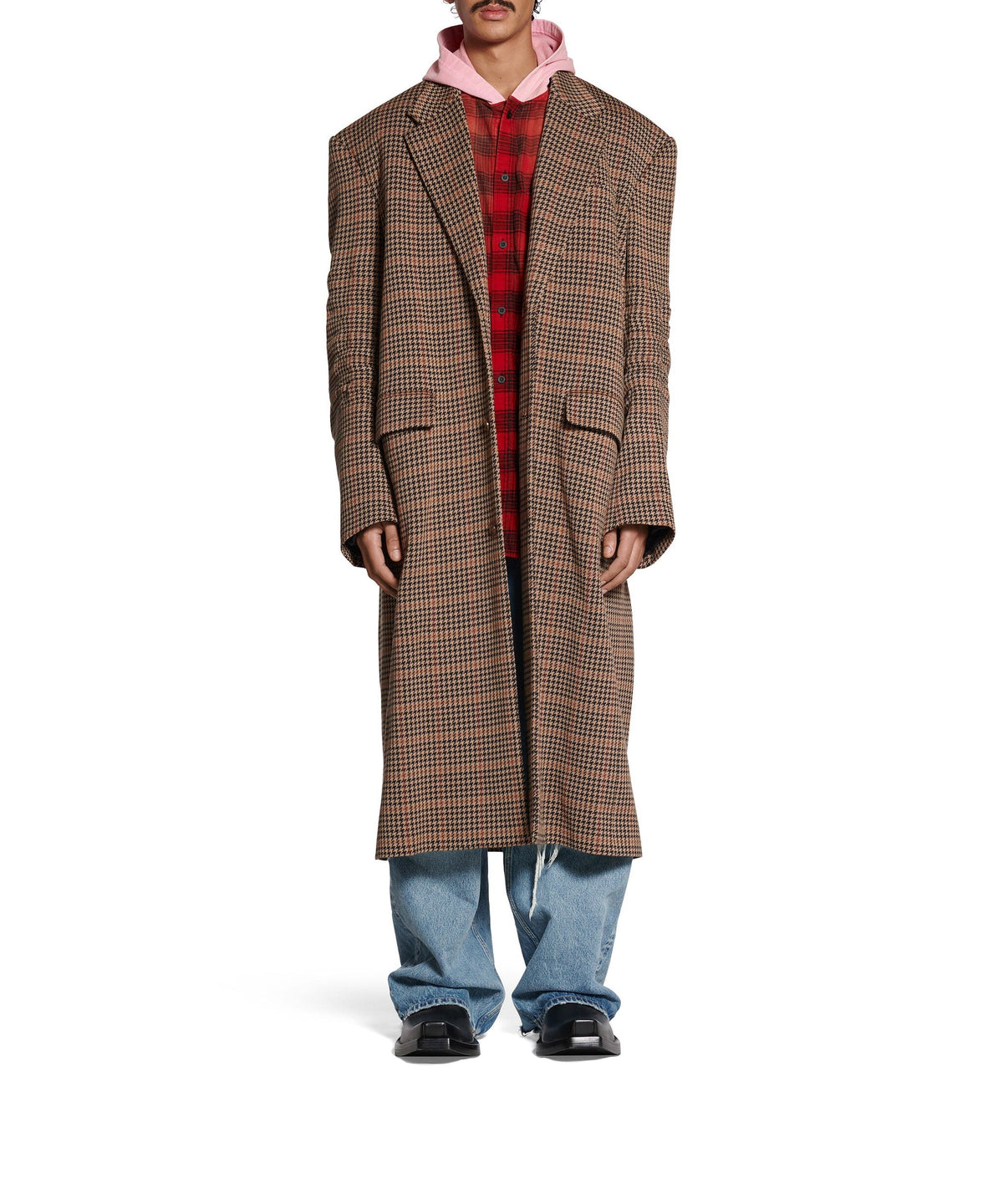 Tailored Knitted Coat - Beige