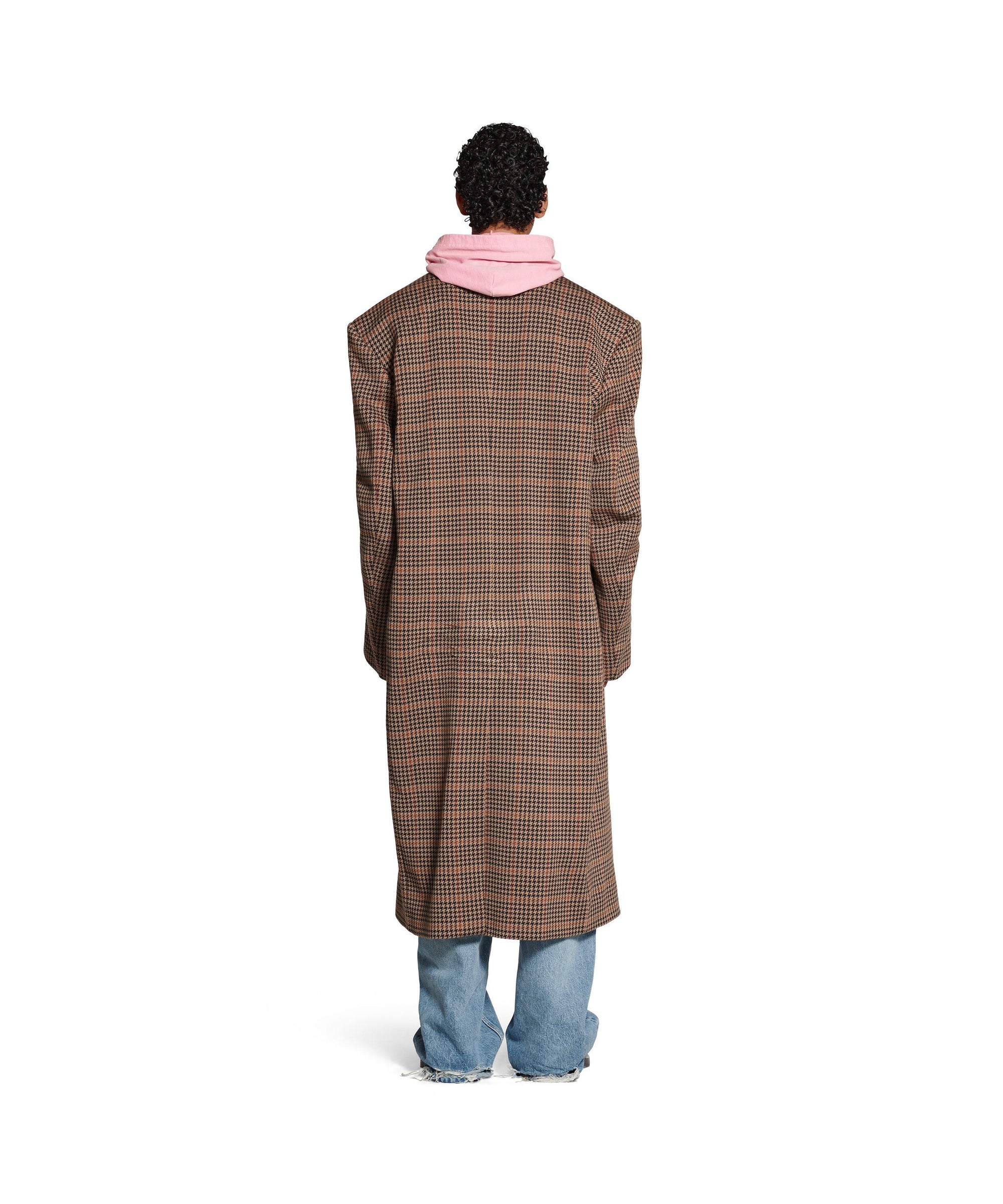 Tailored Knitted Coat - Beige