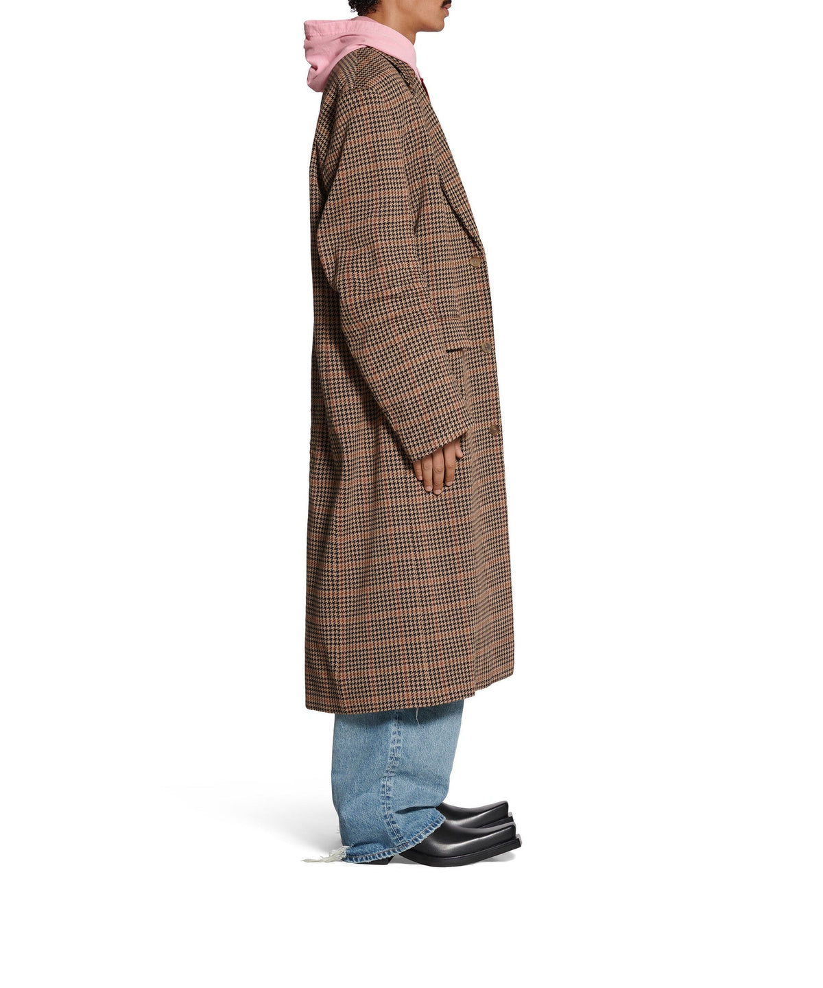 Tailored Knitted Coat - Beige