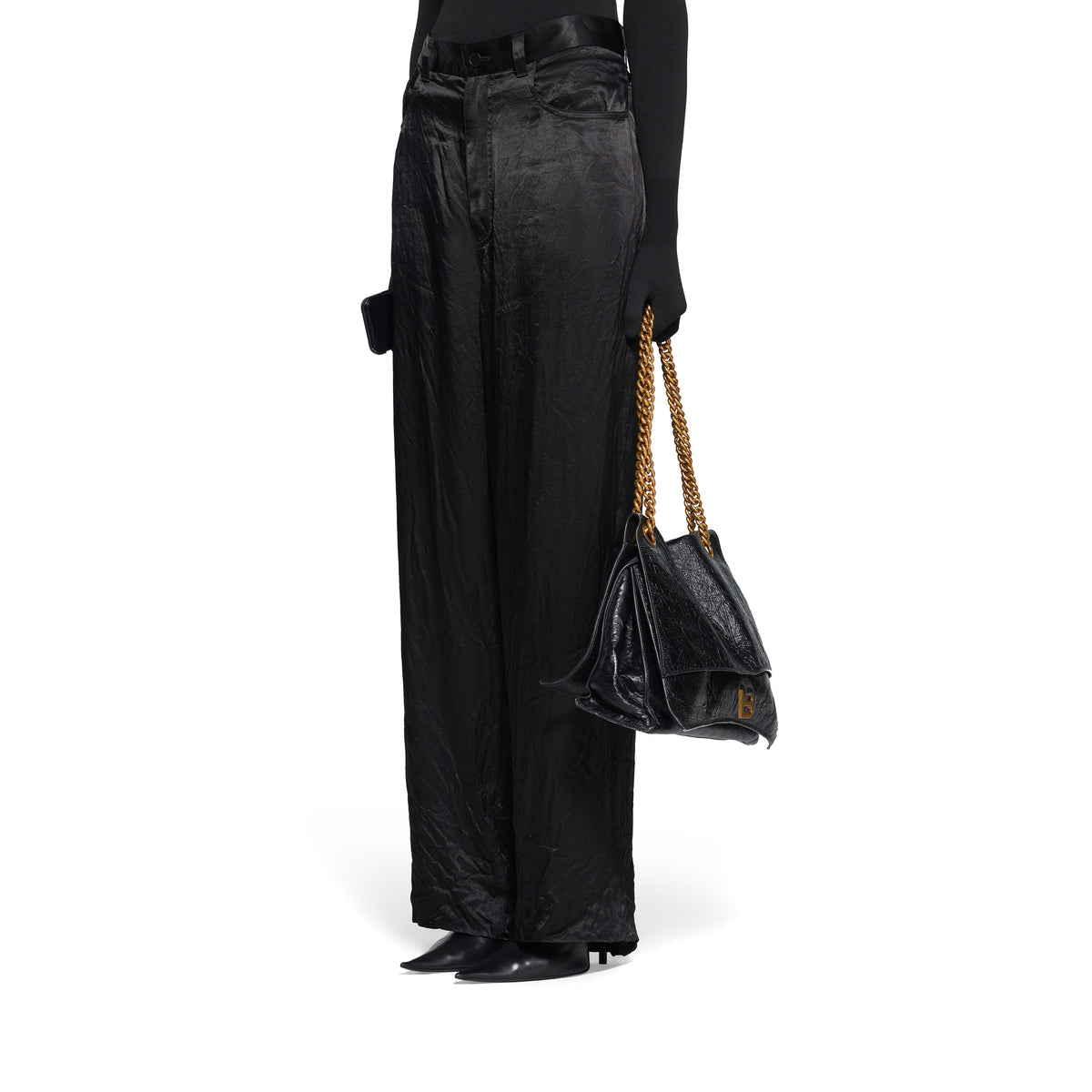 5 Pocket Baggy Pants - Black