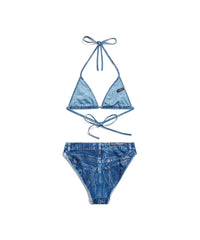 Trompe L'Œil Bikini - Washed Blue