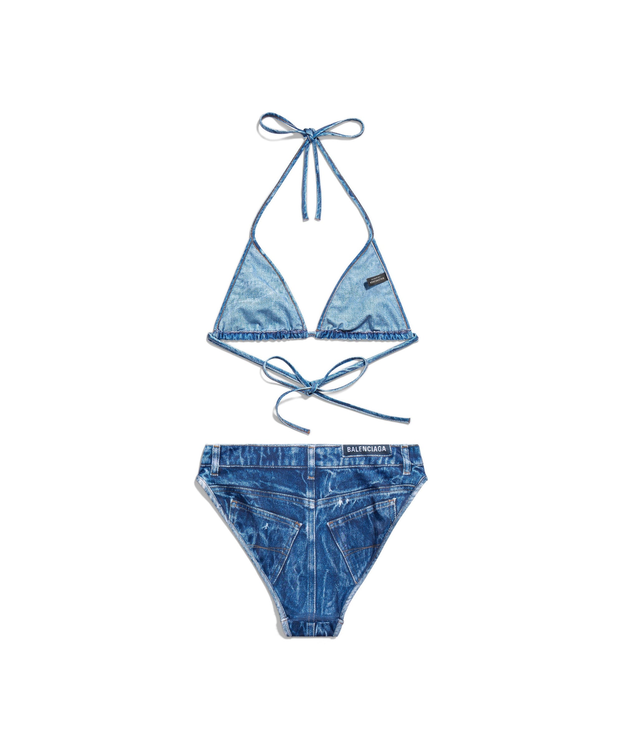 Trompe L'Œil Bikini - Washed Blue