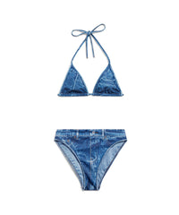 Trompe L'Œil Bikini - Washed Blue
