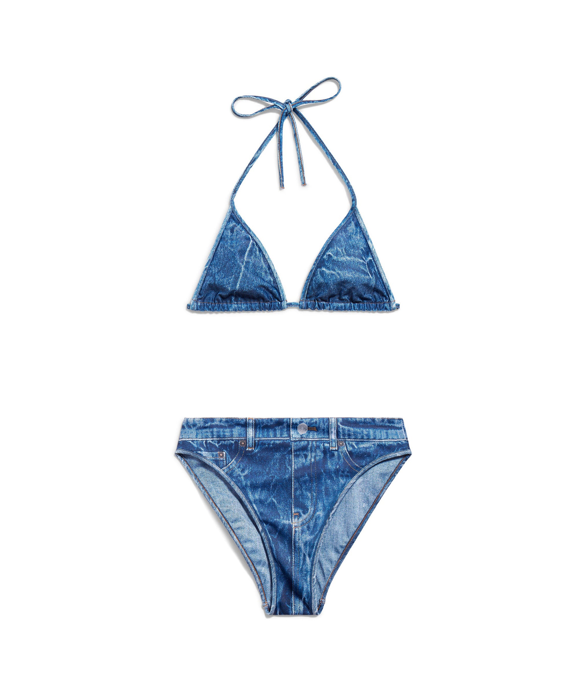 Trompe L'Œil Bikini - Washed Blue