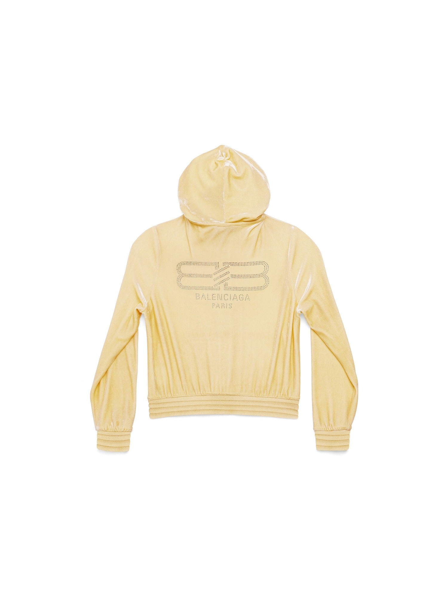 BB Paris Strass Zip-Up crystal Hoodie - Crystal