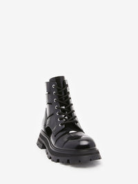 Wander Lace Up black Boots - Black