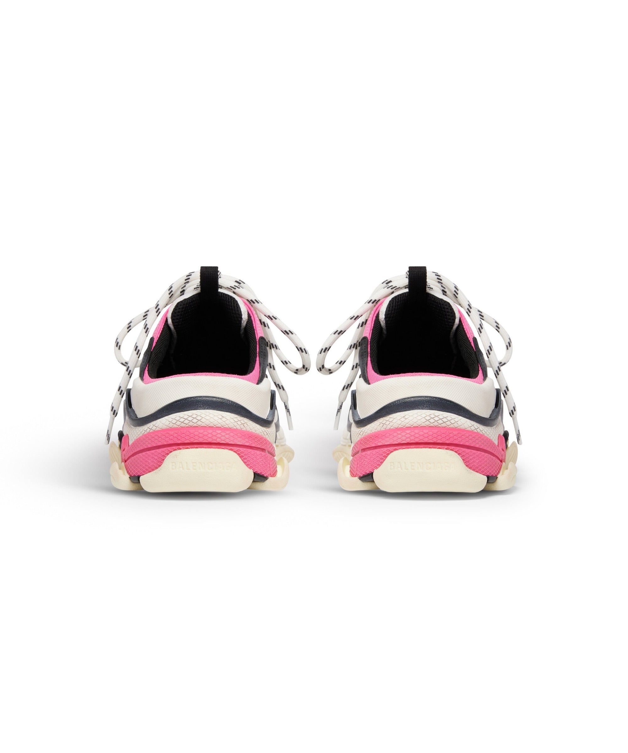 Triple S Mules - White & Pink & Black