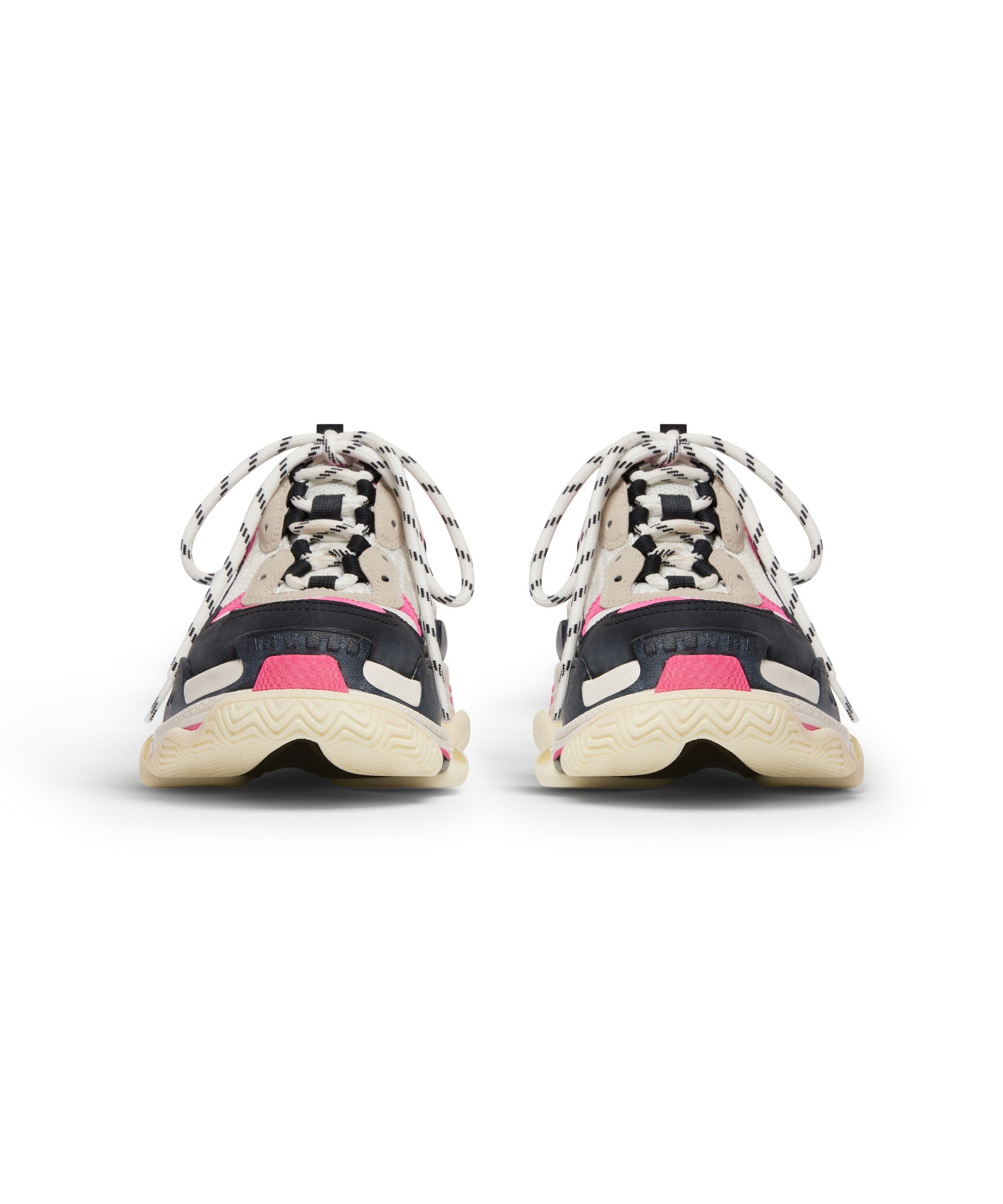 Triple S Mules - White & Pink & Black