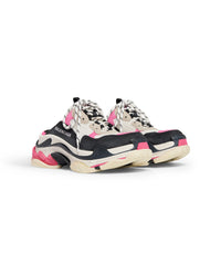 Triple S Mules - White & Pink & Black
