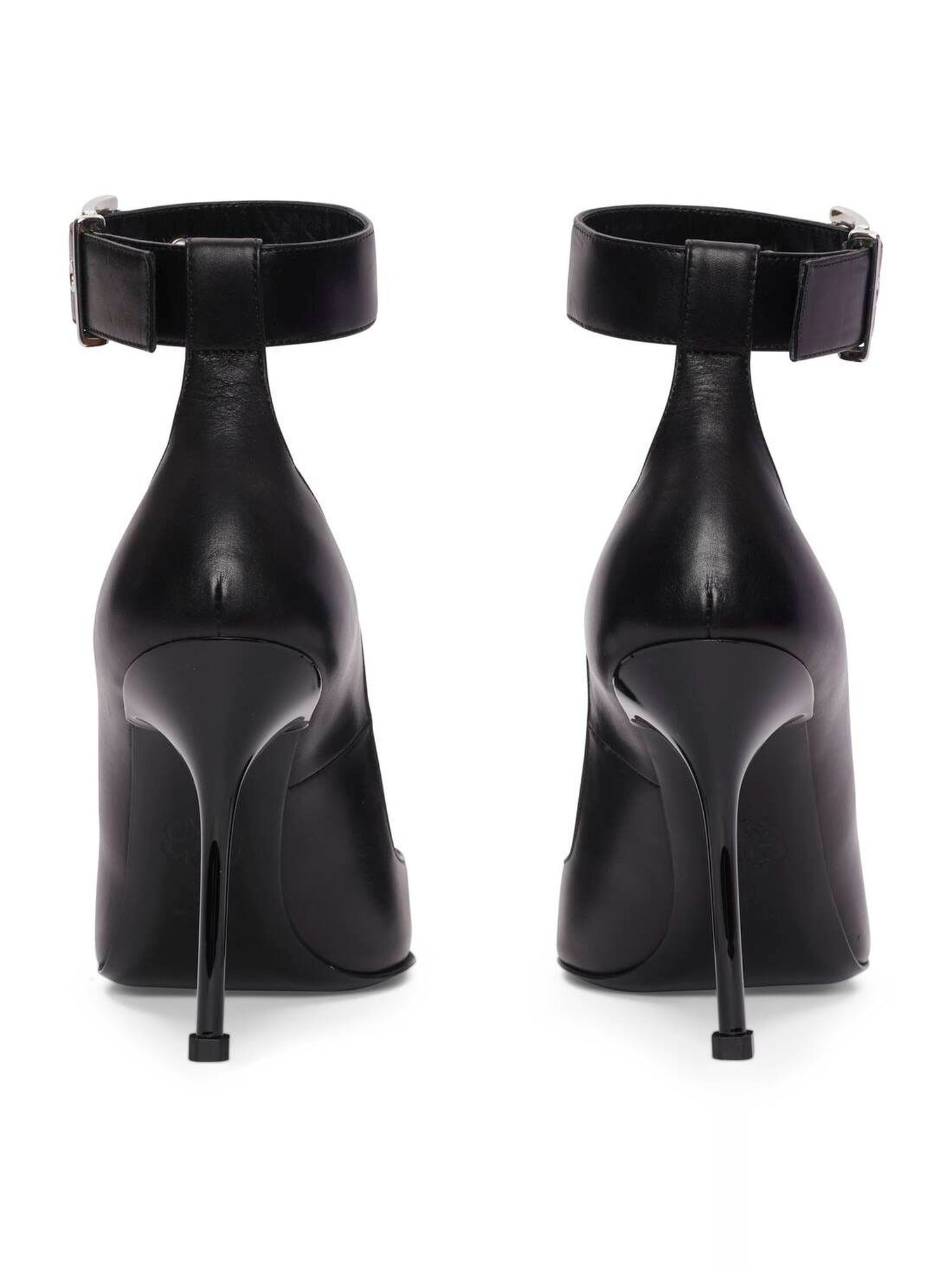 Punk Ankle Strap black & argento Pumps - Black & Argento