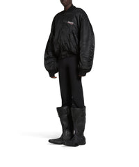 Political Campaign Varsity Jacket - Black