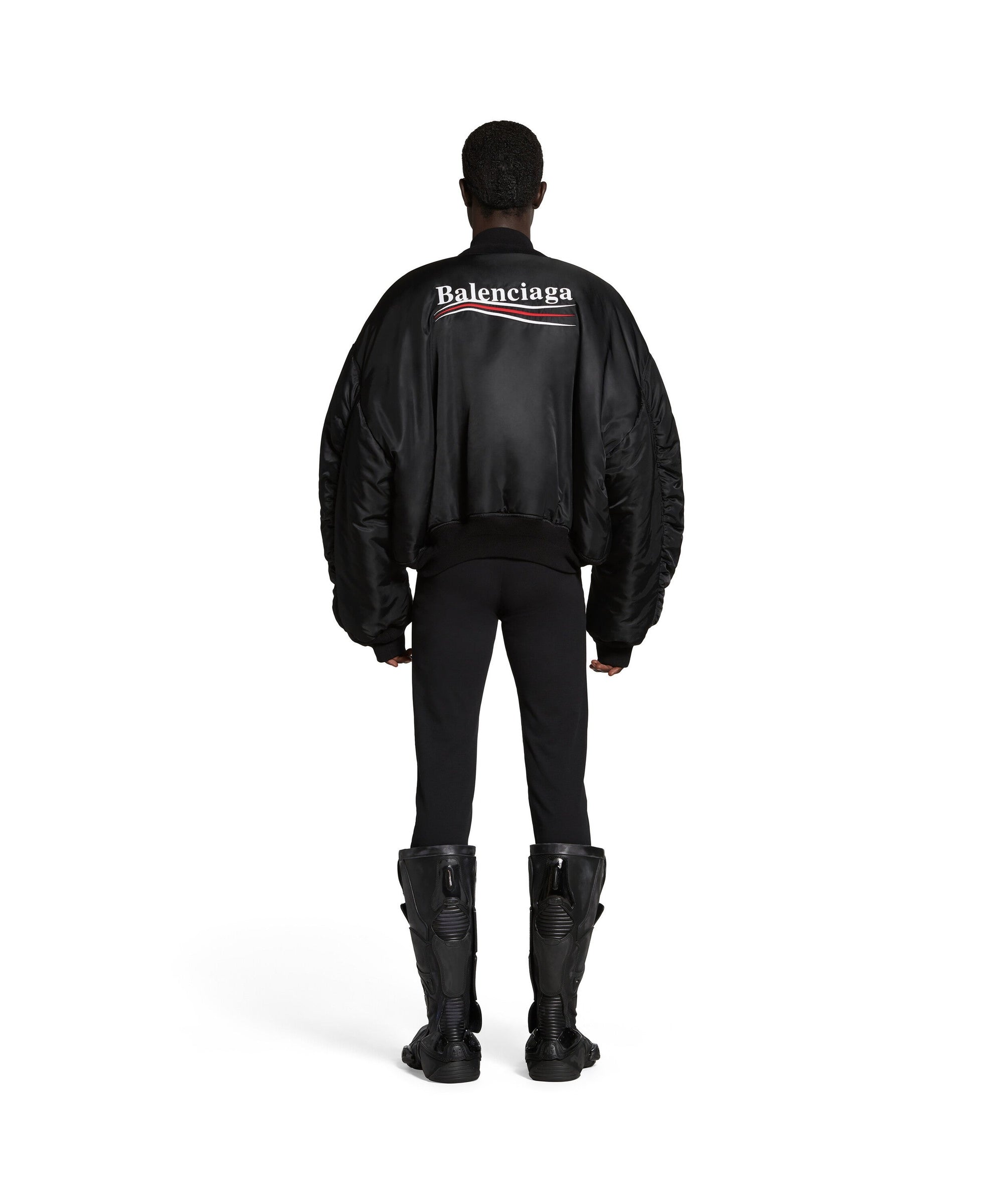 Political Campaign Varsity Jacket - Black